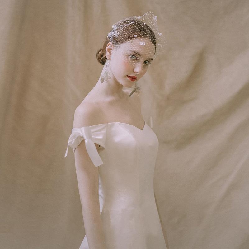 新作 ウェディングドレス 二次会 花嫁 結婚式 Aライン ロング丈