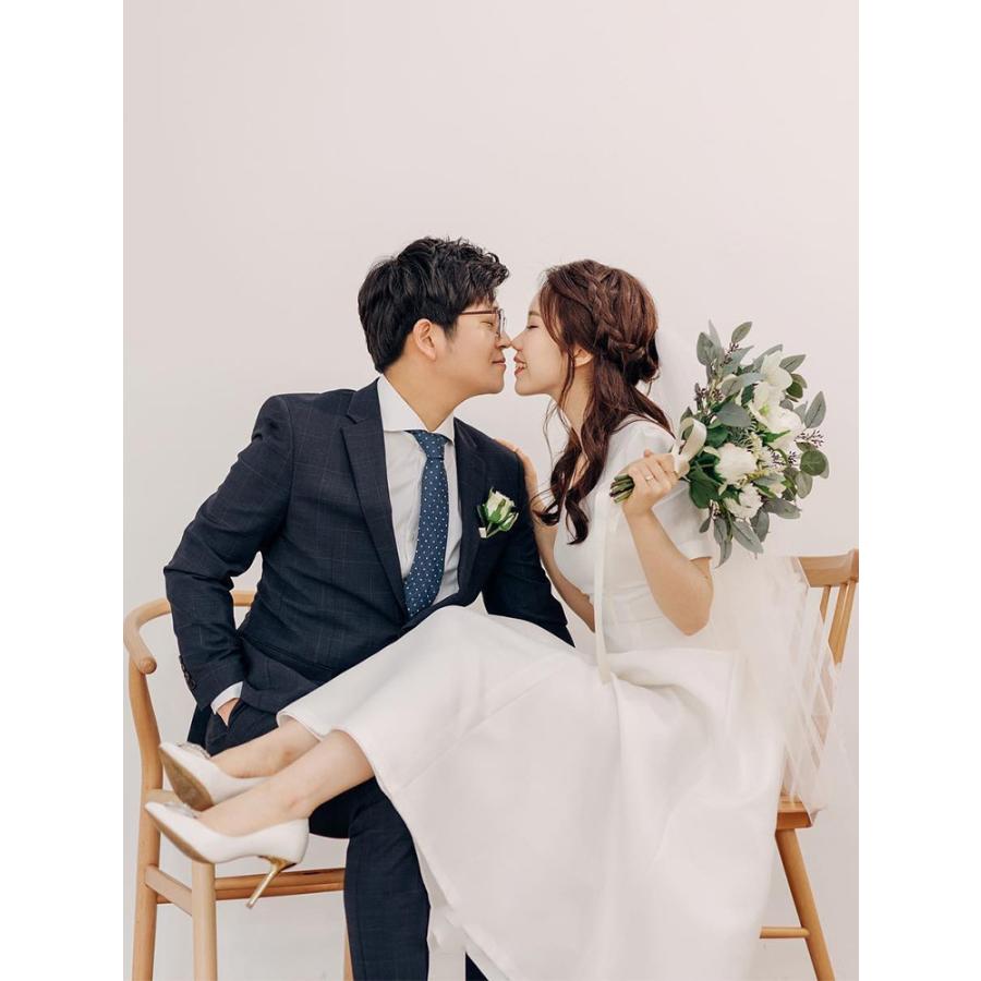 ウェディングドレス 二次会 花嫁 結婚式 Aライン マキシ丈