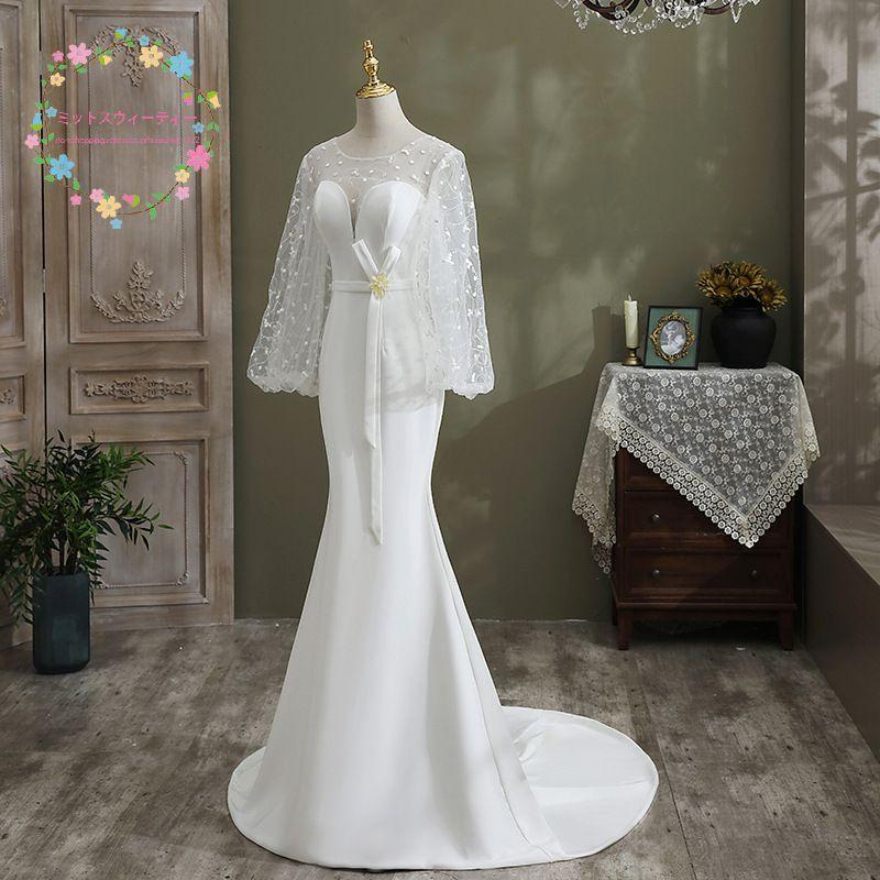 ウェディングドレス 二次会 結婚式 挙式 マーメイド ウェディングドレス マーメイドライン 結婚式 ウエディング