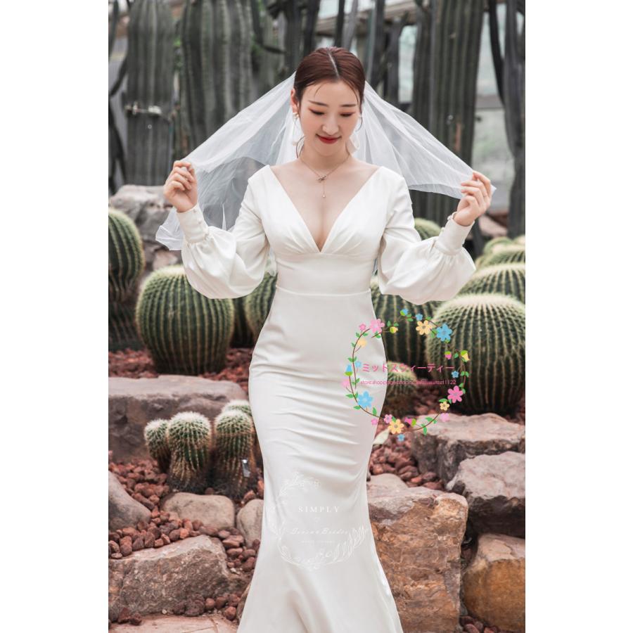 ウェディングドレス ウエディングドレス ロング丈 結婚式 ドレス