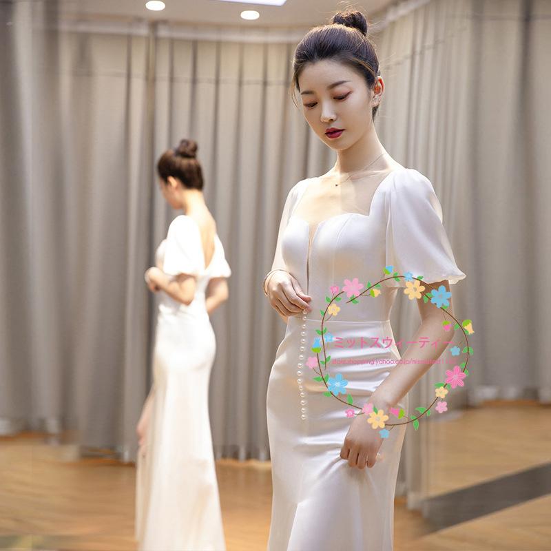 ウエディングドレス ウェディングドレス エンパイア プリンセスライン