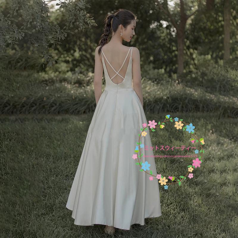 ウエディングドレス 海外挙式 リゾートドレス 前撮りドレス ロング