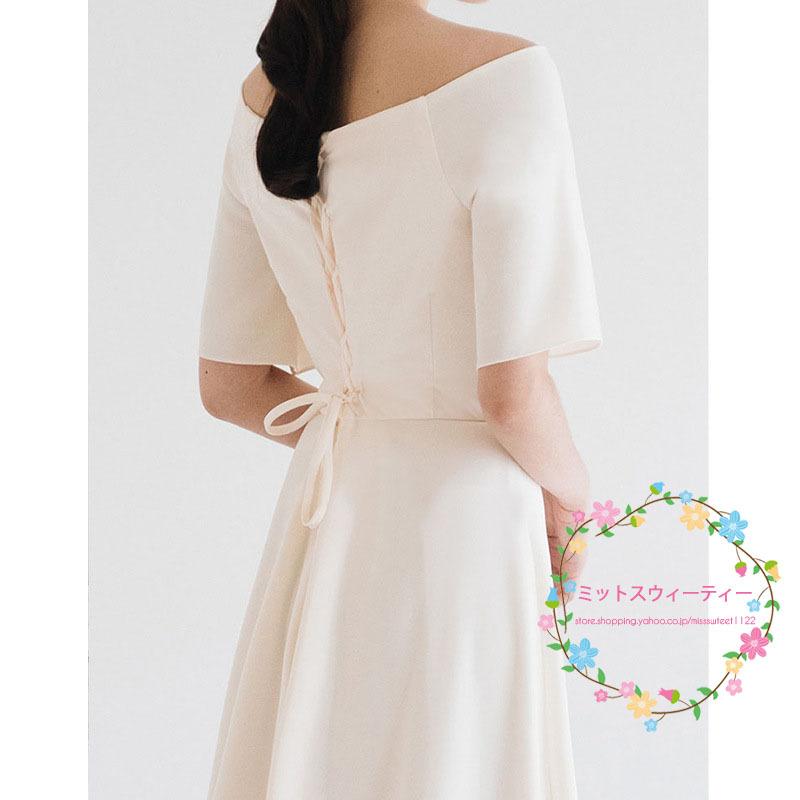 ウエディングドレス ウェディングドレス 半袖 パーティードレス