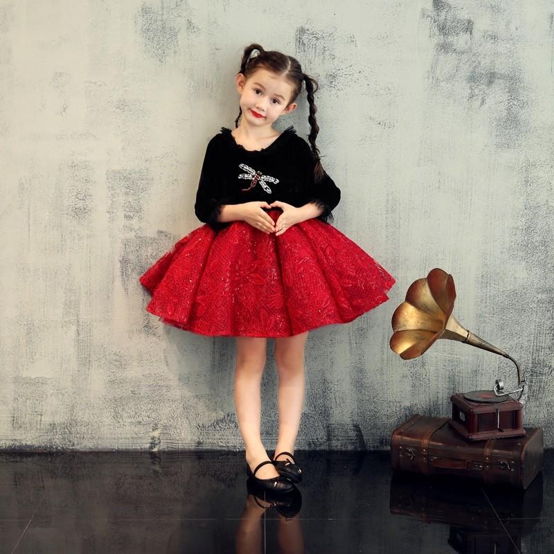 子供ドレス 結婚式 ワンピース 袖あり ミニドレス ピアノ発表会 キッズドレス 子供服 子ども フォーマル フラワーガール 100 110 1 130 140 150 Etlf043 ミットスウィーティー 通販 Yahoo ショッピング