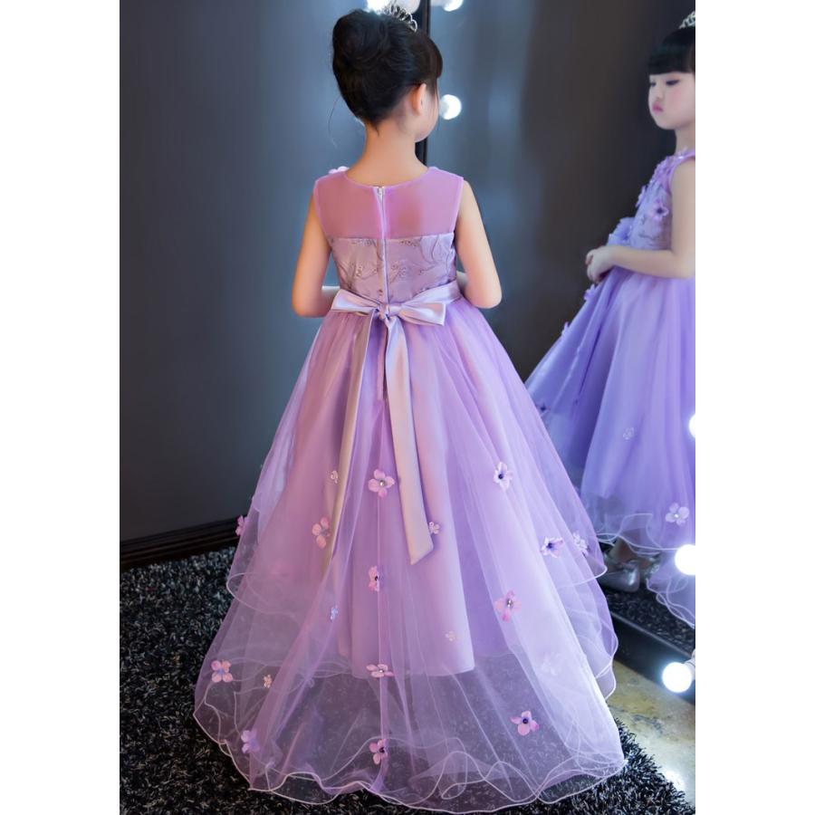 フラワーガール ドレス 子どもドレス ピアノ発表会 子供ドレス ロング