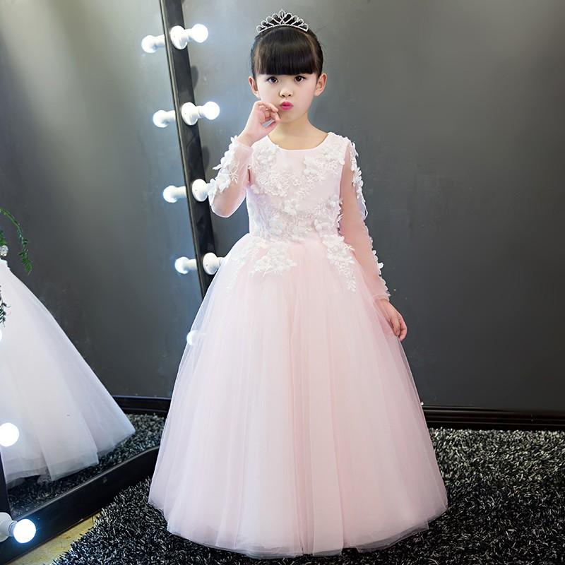 子どもドレス フラワーガール ドレス ピアノ発表会 子供ドレス ロング