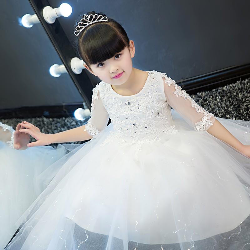 子供ドレス ロング ピアノ発表会 女の子 レース キッズフォーマル