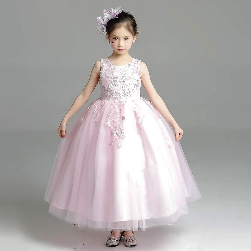 子供ドレス ロングドレス キッズドレス コンクール 演奏会 ワンピース