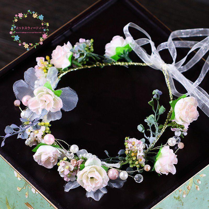 ウェディング 結婚式 花冠 ブライダル 花輪 花嫁 花かんむり 安い 海外旅行 ヘッドドレス 森ガール 髪飾り ヘアアクセサリー パーティー 写真撮り Gk100 ミットスウィーティー 通販 Yahoo ショッピング
