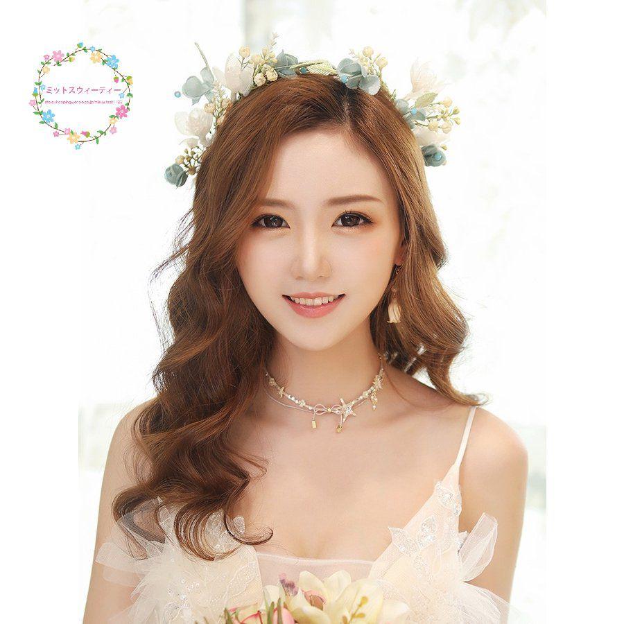 ウェディング 結婚式 花冠 パーティー 安い 花輪 花嫁 花かんむり 写真撮り ヘッドドレス 髪飾り ブライダル 森ガール 海外旅行 ヘアアクセサリー Gk61 ミットスウィーティー 通販 Yahoo ショッピング