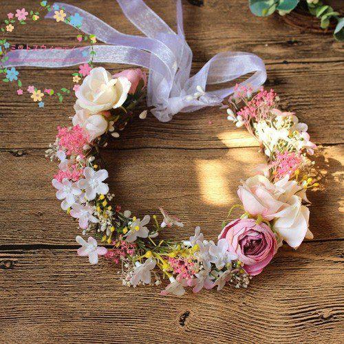 格安 価格でご提供いたします ウェディング パーティー 花冠 花輪 安い 海外旅行 結婚式 ブライダル 写真撮り 花嫁 森ガール 髪飾り 花かんむり ヘアアクセサリー ヘッドドレス