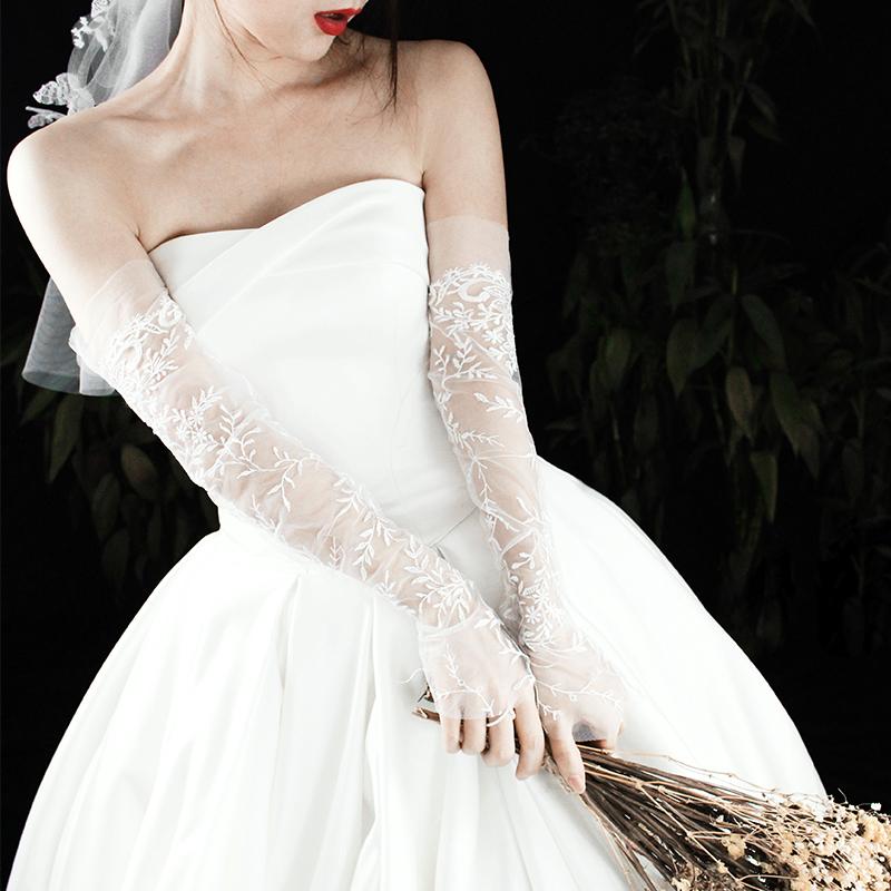 ウエディング ロンググローブ フィンガーレス ウェディング手袋 ブライダル 結婚式 花嫁 二次会 披露宴 前撮り パーティー オフホワイト リーフ レース Gu125 ミットスウィーティー 通販 Yahoo ショッピング