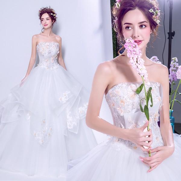 ウエディングドレス 安い 二次会 ウェディングドレス 夏 結婚式 プリンセス エンパイア 花嫁 ドレス 披露宴 ロングドレス ブライダル 大きいサイズ Gzppq104 ミットスウィーティー 通販 Yahoo ショッピング