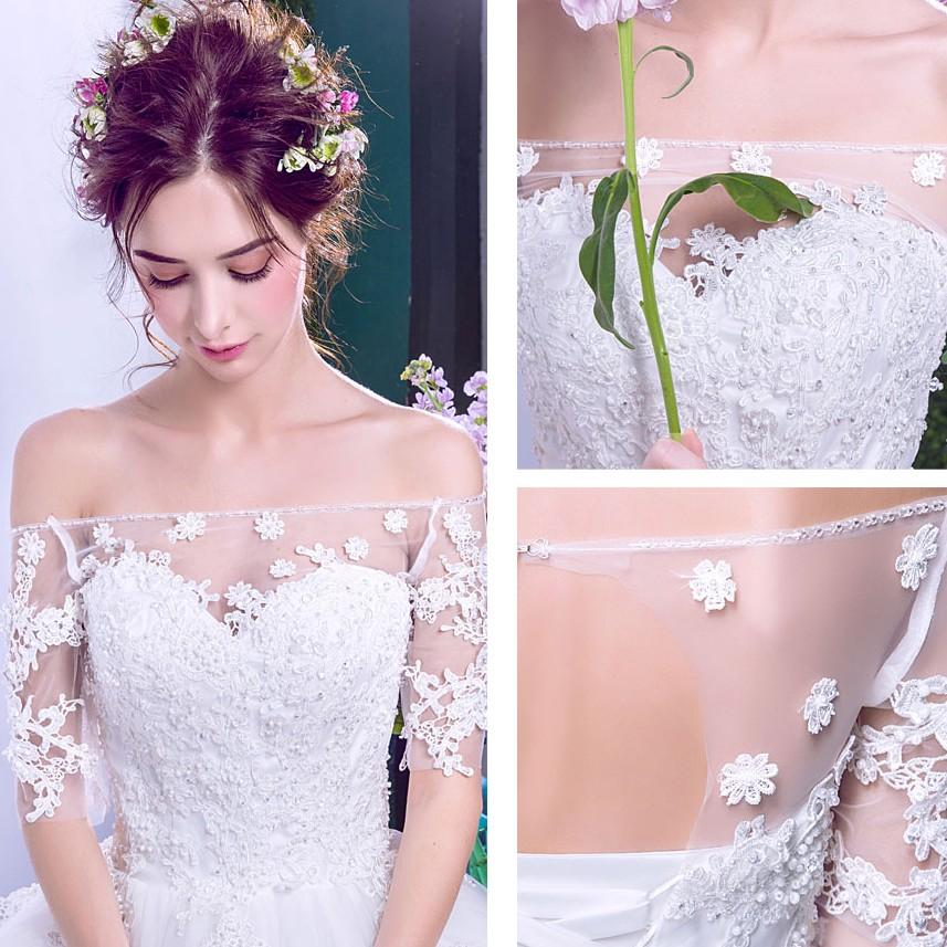 ウエディングドレス 長袖 エンパイア 二次会 ウェディングドレス 安い 結婚式 プリンセス 花嫁 ドレス 披露宴 ロングドレス ブライダル 白 大きいサイズ