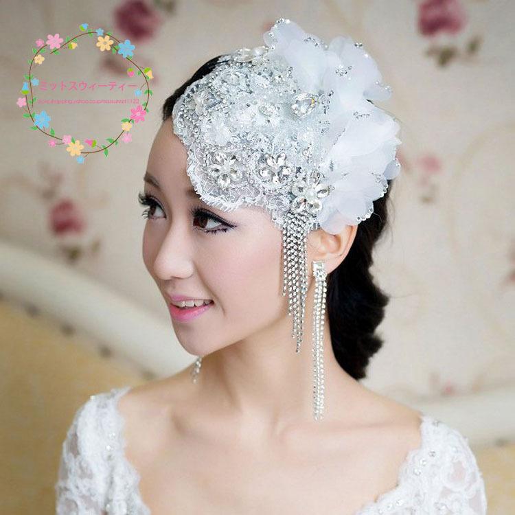 ウェディングハット 花嫁 ブライダル 帽子 ヘアアクセサリー 二次会