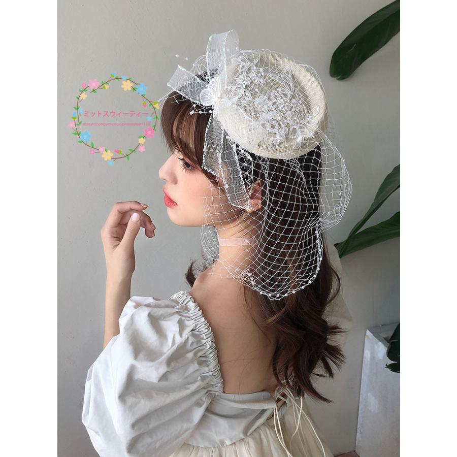 ウェディングハット トークハット 女子会 花嫁 ブライダル 帽子 ヘアアクセサリー 二次会 ヘッドドレス 結婚式 パーティーハット 髪飾り ウエディング ハット Hat2 ミットスウィーティー 通販 Yahoo ショッピング