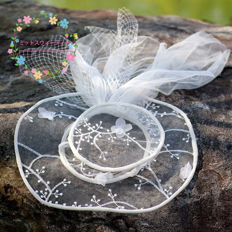 ウェディングハット ベール付き 花嫁 ブライダル 結婚式 髪飾り ウェディングハット ベール付き 花嫁 ブライダル 結婚式 髪飾り