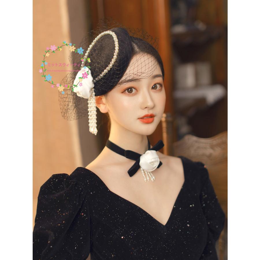 パーティーハット パール 花嫁 ブライダル ヘアアクセサリー 二次会 ヘッドドレス ハット 黒 結婚式 ウェディングハット 帽子 ウエディング 披露宴 ミニハット Hat7 ミットスウィーティー 通販 Yahoo ショッピング