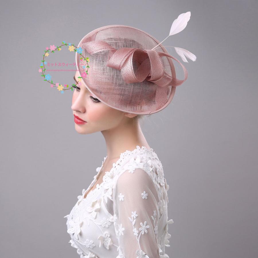 ウェディングハット 結婚式 安い 6色 ブライダル ヘアアクセサリー