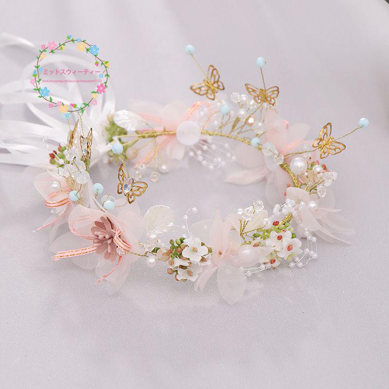 花冠 安い ウェディング 可愛い ヘッドドレス ティアラ 造花 髪飾り ブライダル 大人用 リゾート 旅行 花嫁 二次会 結婚式 フェス 森ガール ボヘミア 手作り Hn11 ミットスウィーティー 通販 Yahoo ショッピング
