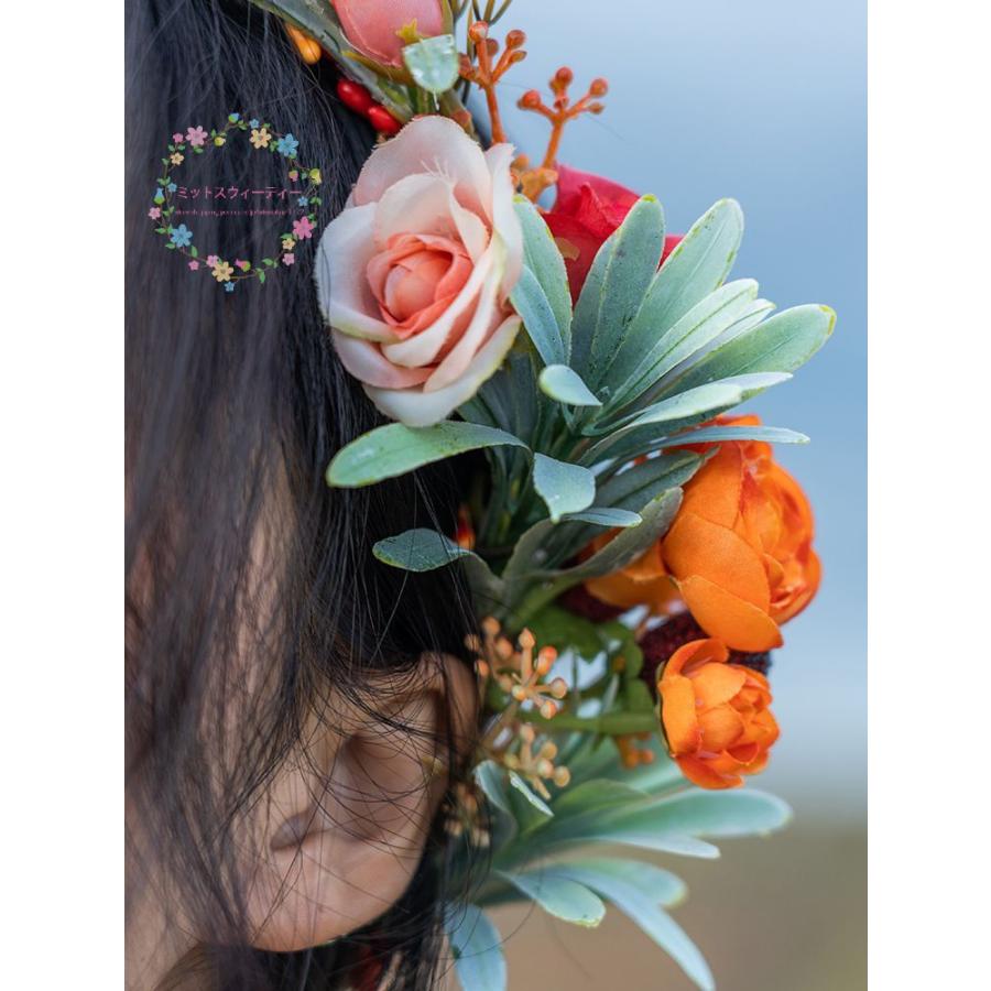 花冠 3点セット 花冠+ブートニア+リストブーケ ウェディング 花冠 3点セット 花冠+ブートニア+リストブーケ ウェディング