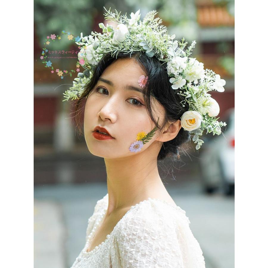 花冠 ウェディング フラワーベール フラワー花冠 結婚式 花嫁 ブライダル 花かんむり ティアラ 花カチューシャ ヘッドドレス ナチュラル 髪飾り 造花ティアラ Hn164 ミットスウィーティー 通販 Yahoo ショッピング
