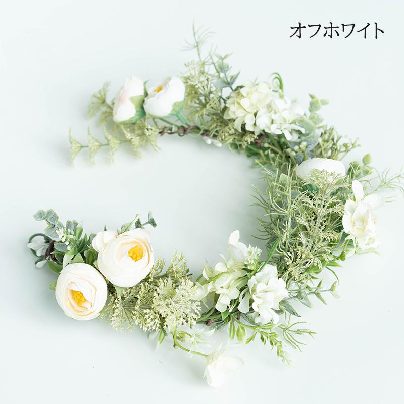 花冠 ウェディング フラワーベール フラワー花冠 結婚式 花嫁