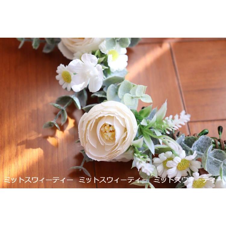 花冠 安い ウェディング 4色 カモミール バラ ヘッドドレス 花かんむり