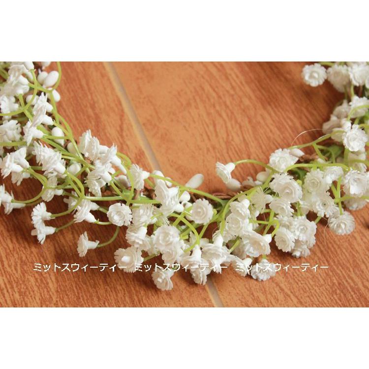 花冠 リストブーケ かすみ草 ウェディング ヘッドドレス 花かんむり