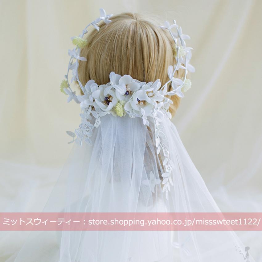 花冠ベール ウェディング ブライダル 花かんむり 花輪 前撮り リゾート 大人花冠 造花 ヘッドドレス 髪飾り 花嫁 二次会 結婚式 披露宴 花 ウエディングベール Hn265 ミットスウィーティー 通販 Yahoo ショッピング