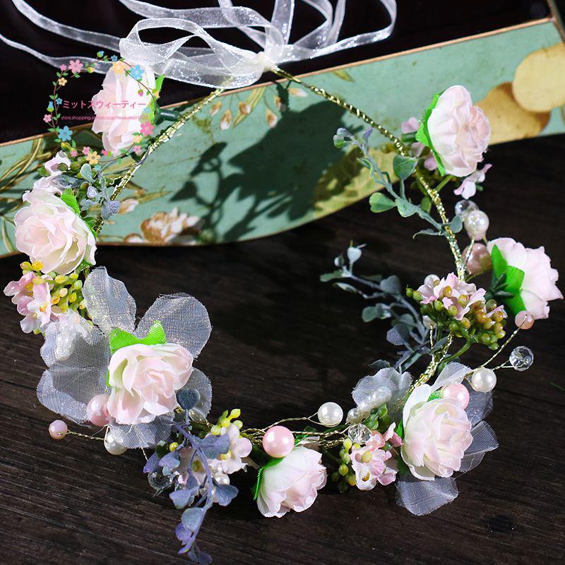 花冠 安い ウェディング 花かんむり ヘッドドレス ティアラ 造花 髪飾り 花輪 ブライダル 大人用 リゾート 旅行 花嫁 二次会 結婚式 森ガール ボヘミア 手作り Hn7 ミットスウィーティー 通販 Yahoo ショッピング