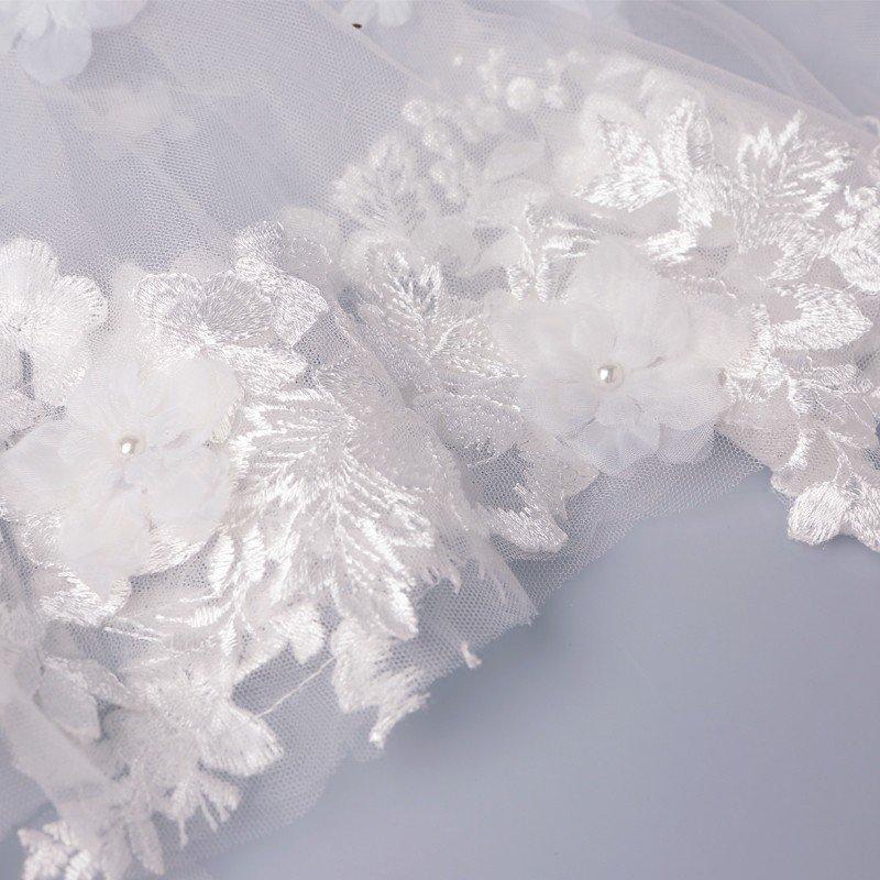 ウェディングドレス 花嫁 長袖 ウエディングドレス 格安 ブライダル 白 レーススカート 結婚式 プリンセスラインドレス 二次会 パーティードレス_7