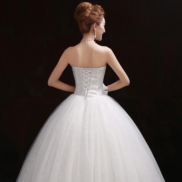 ウェディングドレス 格安 花嫁 白 プリンセスラインドレス 結婚式 ウエディングドレス ブライダルドレス 披露宴 二次会 パーティードレス 演奏会 ステージ衣装_5