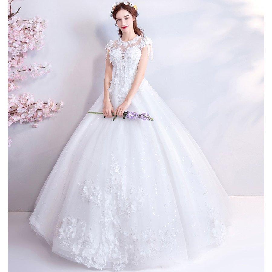 ウェディングドレス サイズ 白 安い ボレロ 結婚式 花嫁 プリンセス