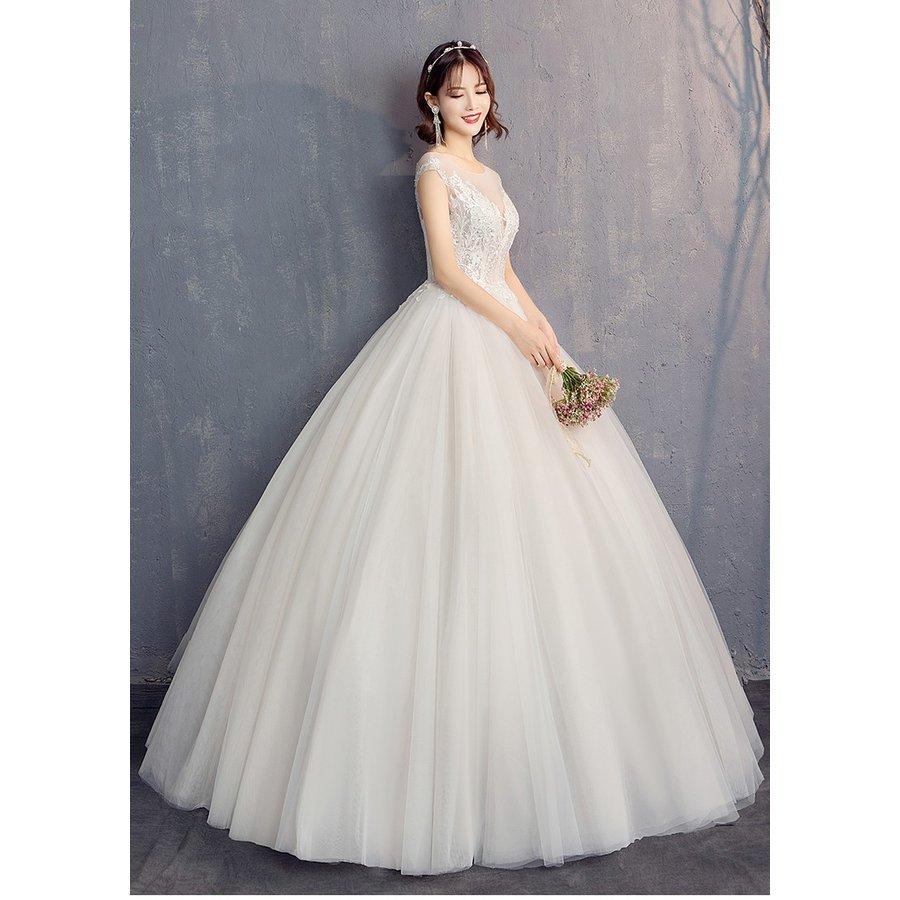 豪華 ウェディングドレス 花嫁 ウエディングドレス 白 安い ブライダル Wedding Dress 結婚式 プリンセスラインドレス 二次会 パーティード 大きい 小きいサイズ 超特価セール Skylanceronline Com