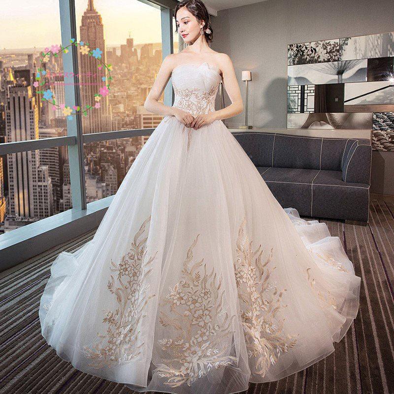 ウェディングドレス ウエディングドレス 白 格安 レース 結婚式 花嫁 ロングドレス ブライダル 二次会 パーティードレス 披露宴 プリンセス 大きいサイズ