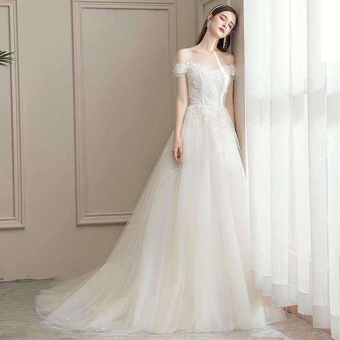 ウェディングドレス aラインドレス 結婚式 白 ウエディング ウェディングドレス aラインドレス 結婚式 白 ウエディング