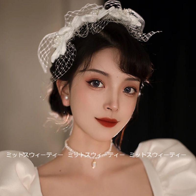 ウエディング ヘアアクセサリー ヘアコサージュ 髪飾り 花嫁 ウェディング 結婚式 ヘッドドレス ブライダル パーティー 二次会 前撮り フォトウエディング 白 Km1029 ミットスウィーティー 通販 Yahoo ショッピング