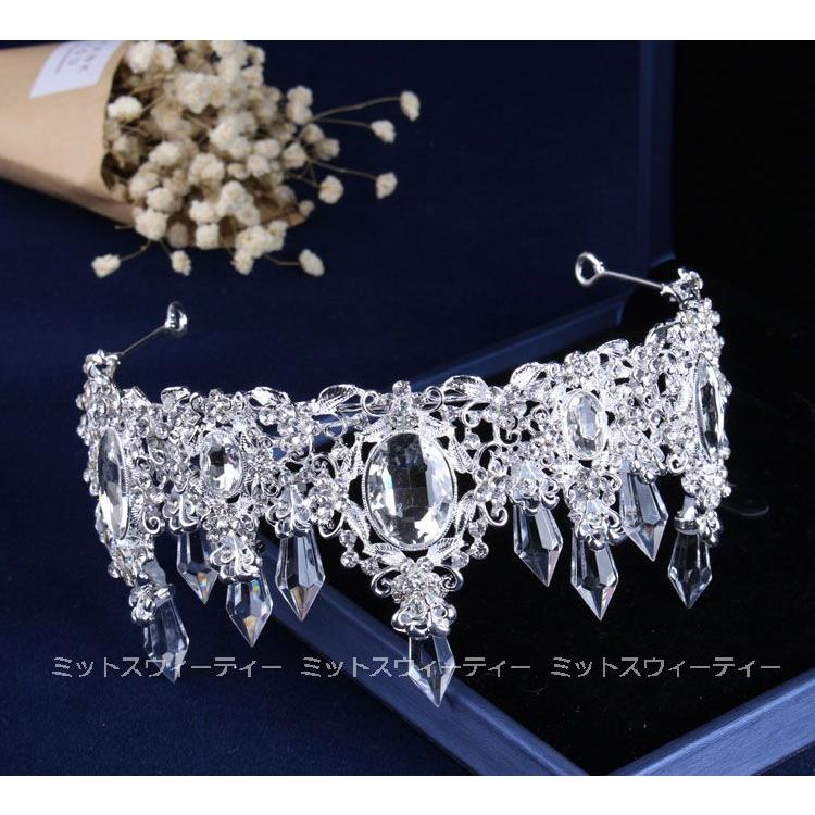 ネックレスセット ティアラ 花嫁アクセサリー ラインストーン ネックレスセット ティアラ 花嫁アクセサリー ラインストーン