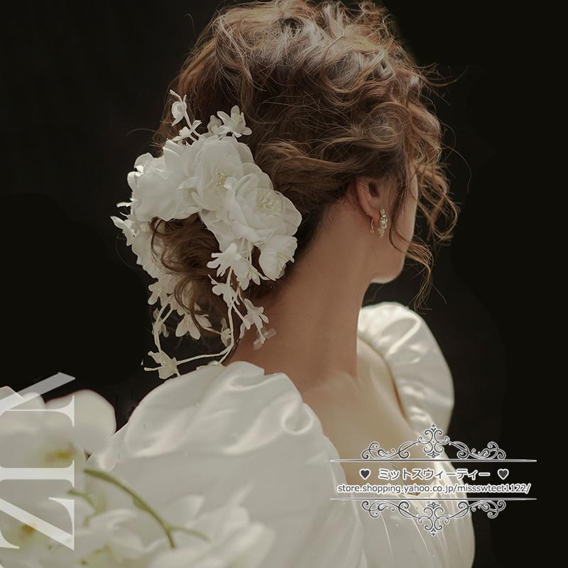 ウェディング小物 花 フラワー ヘアコサージュ ヘッドドレス ウェディング小物 花 フラワー ヘアコサージュ ヘッドドレス