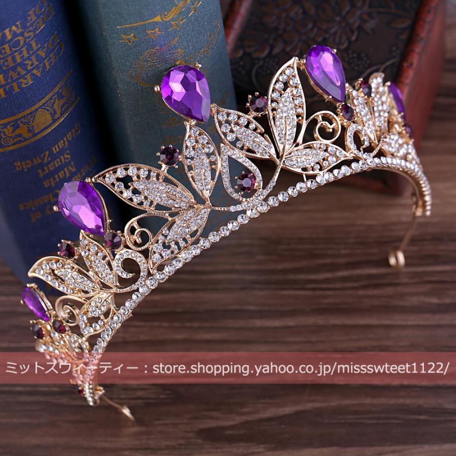 6色 ウエディング ヘッドドレス ティアラ クラウン 王冠 花嫁 6色 ウエディング ヘッドドレス ティアラ クラウン 王冠 花嫁