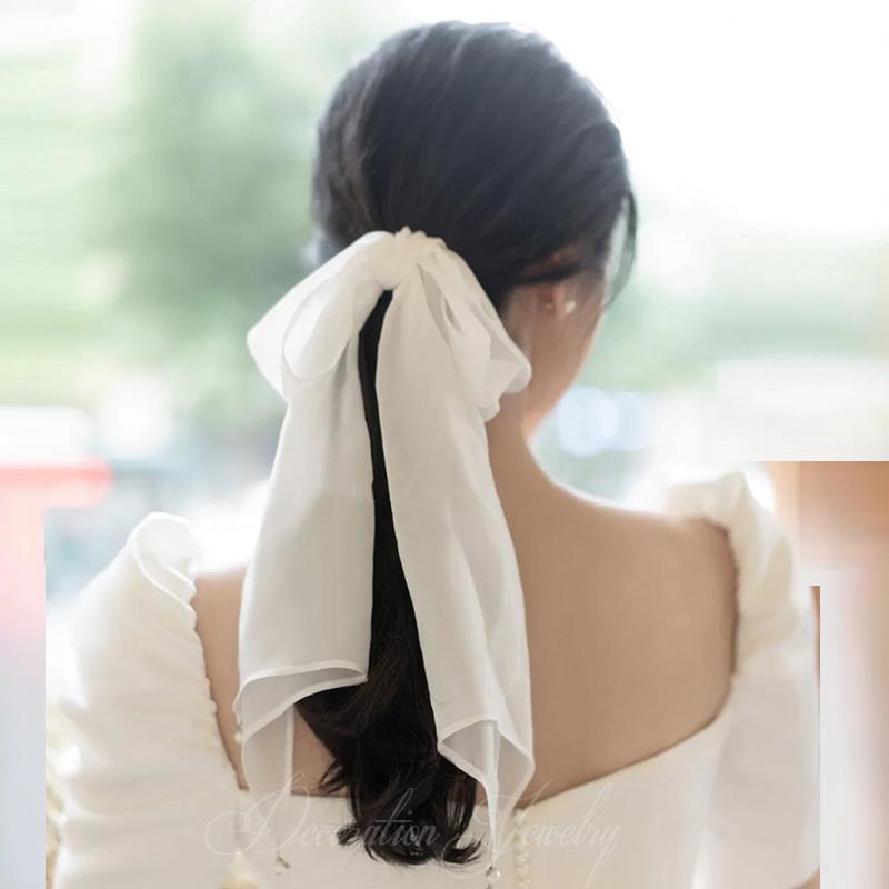 ウエディング ヘッドドレス リボン ホワイト 髪飾り 花嫁 ウェディング 結婚式 披露宴 ブライダル パーティー 二次会 韓国風 シンプル 前撮り ヘアアクセサリー Km1501 ミットスウィーティー 通販 Yahoo ショッピング
