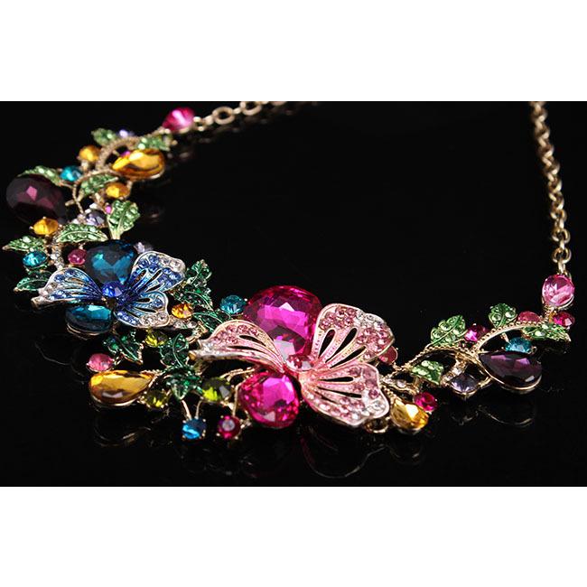 カラフル ネックレス ピアスセット パーティー ウェディング