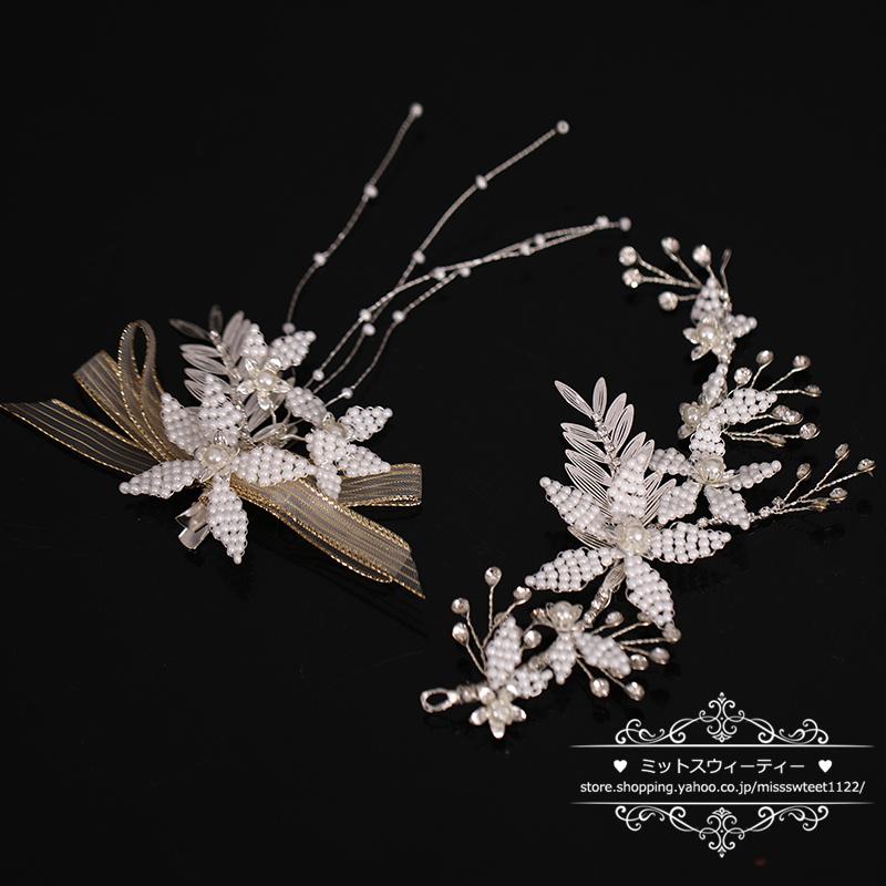 ウエディングヘッドドレス ウェディングアクセサリー 花嫁小物 ウエディングヘッドドレス ウェディングアクセサリー 花嫁小物
