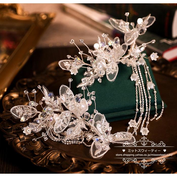 ウエディングヘッドドレス ウェディングアクセサリー 花嫁 ウエディングヘッドドレス ウェディングアクセサリー 花嫁