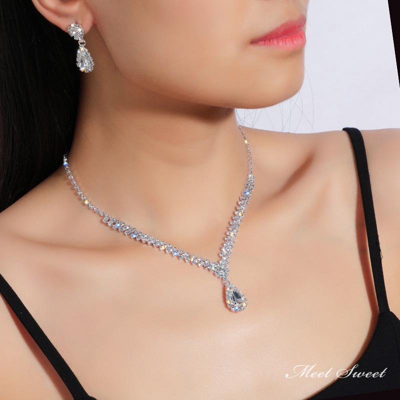 ウェディングネックレス ピアス セット 結婚式アクセサリー 前 ウェディングネックレス ピアス セット 結婚式アクセサリー 前