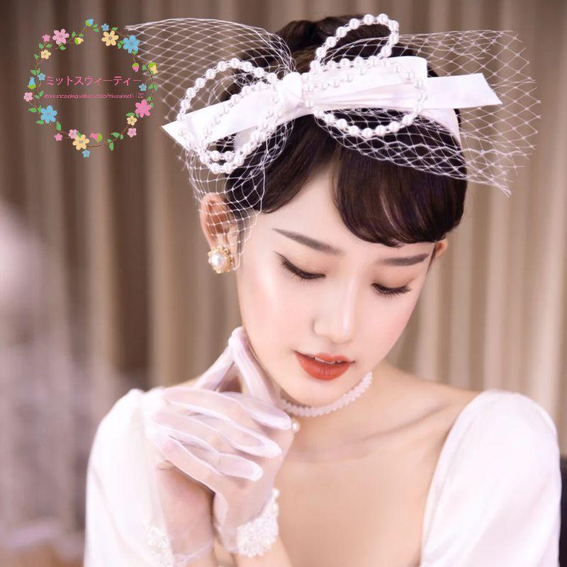 市場 ヘアアクセサリー 結婚式 花 パール ヘッドドレス パーティー 髪飾り