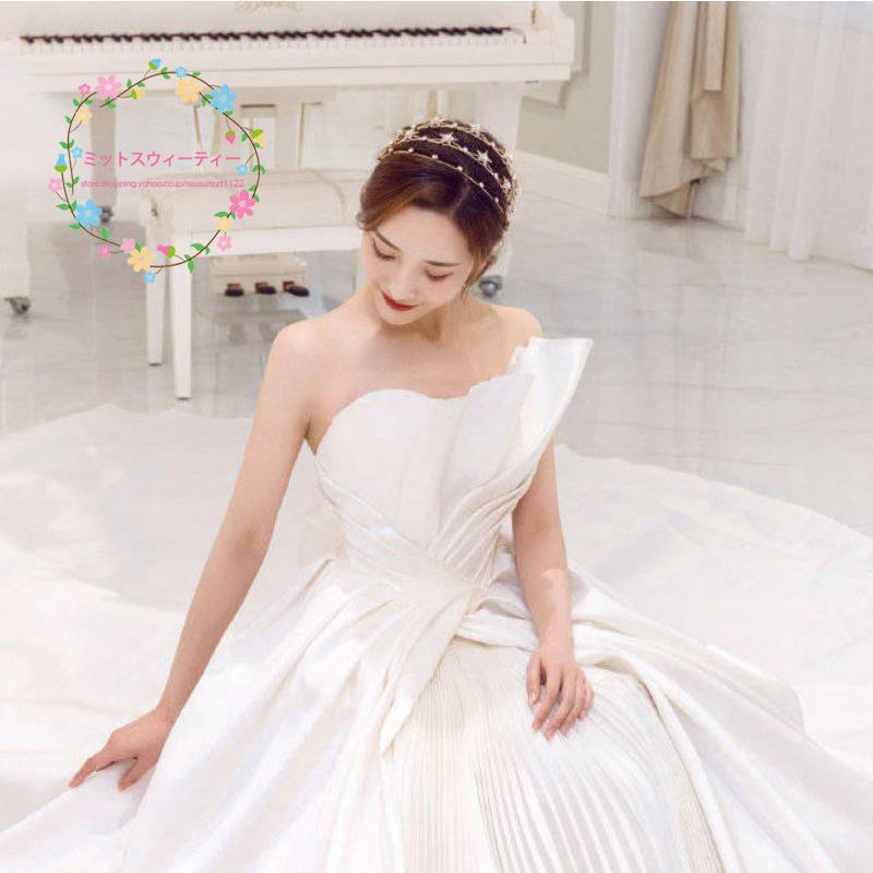 カチューシャ 星 ゴールド シルバー ウェディング ブライダル