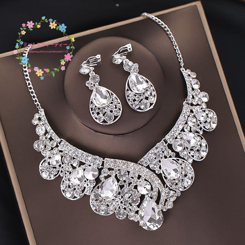 大人気♪ダイヤモンド ネックレス&ピアスセット