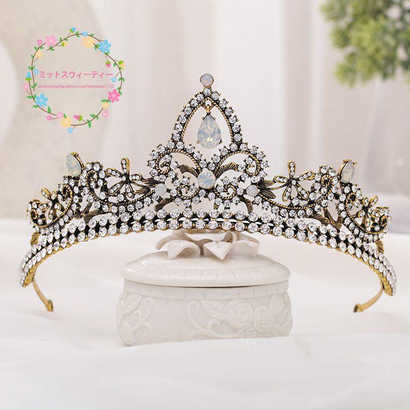 ティアラ ウエディング コスプレ 髪飾り 花嫁 結婚式 ヘッドドレス ブライダル パーティー 二次会 ヘアアクセサリー イベント ステージ 舞台 演出 銅色クラウン Km533 ミットスウィーティー 通販 Yahoo ショッピング